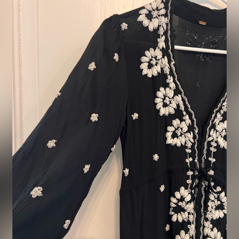 Free People Embroidered Fable Midi Dress View 5